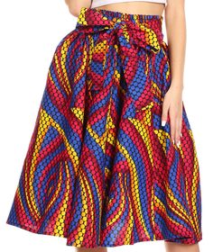 One Size Regular: [(Fits Approximate Skirt Size: US 2-12, UK 6-16, EU 34-44) Max waist size: 33 inches ( 83 cm), Waist unstretched: 26 inches (66cm), Length: 29 inches ( 73 cm)]. Scarf One Size: [Length: 41 inches (104cm) Width: 10.5 inches (27cm)]. Approximate Length = 29 inches ( 73 cm ) Measured from waist to hem. Lovely African Dutch Ankara wax printed cotton skirt. Full circle with wide elastic band and wide self-ties. Gorgeous print, perfect calf length. This skirt has inseam side pockets. Full Circle Skirt, Full Circle Skirts, Wax Print, Full Circle, Cotton Skirt, Circle Skirt, Elastic Band, Summer Casual, Ankara