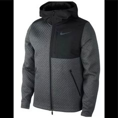 Style#: Bv3998-070 Nike Therma Fabric Helps Manage Your Body’s Natural Heat To Keep You Warm A Water-Repellent Coating Keeps You Dry And Covered In Light Rain. Zippered Side And Chest Pockets Keep Your Belongings Secure While You Move. Standard Fit For A Relaxed, Easy Feel Made For Cool-Weather Workouts, The Nike Therma Jacket Combines Soft, Insulating Fabric That Repels Water To Help Keep You Warm, Dry And Comfortable. Gray Hooded Jacket With Fleece Lining For Cold Weather, Black Sportswear Outerwear With Fleece Lining, Athleisure Fleece Jacket For Winter Sports, Athleisure Fleece Jacket For Winter, Gray Hooded Jacket With Fleece Lining For Outdoor, Gray Hooded Jacket With Drawstring For Outdoor Activities, Functional Gray Hoodie With Pockets, Gray Hooded Jacket For Winter Outdoor Activities, Gray Fleece-lined Hooded Jacket For Outdoor