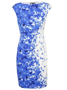 Printed Fitted Dress from Ralph Lauren: Blue/White Printed Fitted Dress with round neck, sleeveless style, straight hem and all-over print detailingComposition:… Ralph Lauren Blue, Fitted Dress, Lauren Ralph Lauren, Dresses Online, Blue Dresses, Blue White, Round Neck, Outfit Ideas, Ralph Lauren