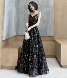 Spaghetti strap evening dress,black party dressMaterial:tulleColor:as picture or custom colorNeckline:spaghetti strapBack details:backlessStyle: modern styleDress type:A-line&ltp&gtFeatures:starry sky</p>&ltbr/>&ltp&gtCustomized service and Rush order are available.</p>&ltbr/>&ltp&gtThis dress could be custom made, there are no extra cost to do custom size and color.</p>&ltbr/>&ltp&gtPlease leave your phone number for shippin Black Tulle Dress With Spaghetti Straps, Black Tulle Spaghetti Strap Dress, Black Evening Dress With Spaghetti Straps For Parties, Black Spaghetti Straps Evening Dress For Party, Party Dresses With Adjustable Straps And Tulle Material, Party Dresses With Adjustable Straps In Tulle, Black Spaghetti Strap Evening Dress For Wedding, Black Spaghetti Strap Wedding Evening Dress, Tulle Evening Dress With Spaghetti Straps