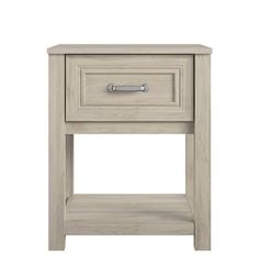 an image of a nightstand with drawers on the bottom and one drawer in the middle