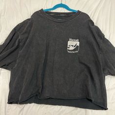 -Never Worn -Fast Shipper -Accepting Reasonable Offers Gray Grunge Cotton Top, Gray Cotton Grunge Top, Gray Grunge Crew Neck Top, Gray Crew Neck Grunge Top, Washed Black Grunge Crew Neck Top, Washed Black Crew Neck Top In Grunge Style, Washed Black Crew Neck Grunge Top, Gray Vintage Relaxed Fit Tops, Gray Short Sleeve Grunge Top