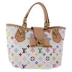 LOUIS VUITTON Monogram Multicolor Annie MM Tote Bag White M40307 LV Auth hk795A   ITEM DESCRIPTION BRAND LOUIS VUITTON Color White Material Monogram Multicolor Canvas Size(cm) W32cm x H22cm x D16cm(Approx) Size(Inch) W12.6 x H8.7 x D6.3inch(Approx) Style Tote Bag Accessory Dust Bag Product No. M40307 Made in France Serial No. SR5110 Rank SA Condition Outside Surface：It is in excellent condition without any remarkable scratches. Inside It is in excellent condition without any remarkable scratches. Pocket It is in excellent condition without any remarkable scratches. Corner It is in excellent condition without any remarkable scratches. Odor No offensive odor to us. RANK RANK Items with the grading S or SA are as close to new as you can get. Usually they are either new old stock or have only Shoulder Tote Bag, Medium Bags, White Material, White Bag, Birkin Bag, Dior Saddle Bag, Louis Vuitton Neverfull, Hermes Bag Birkin, Chanel Classic Flap