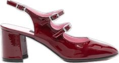 Red Patent Leather Heels With Buckle Closure, Patent Leather Heels With Red Sole And Square Toe, Carel Paris, City Dress, Chanel 2, Demi Fine Jewelry, Iconic Bags, Fine Watches, Loafer Mules