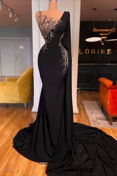 Elegant Long Black Mermaid Beading Lace Prom Dresses Black Mermaid Dress, Classy Prom, Stile Hijab, Prom Dresses Long Mermaid, Classy Prom Dresses, Mermaid Prom Dress, Lace Prom Dress, Glamour Dress, Prom Dress Inspiration