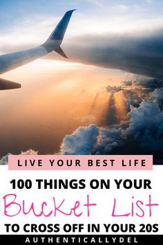 bucket list for your 20s Things To Do In Your 20s, 20s Advice, 20s Bucket List, Life Hacks Shopping, Life Hacks Every Girl Should Know, Adventurous Things To Do, Tips To Be Happy, Ultimate Bucket List, Happiness Challenge