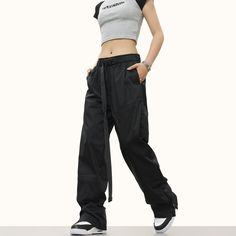 RTK (W) No. 3402 BUCKLE CARGO PANTS Black Cargos, Belt Wide, Buckle Belt, Color Khaki, Cargo Pants, Belt Buckles, Side Zipper, Dark Gray, Women's Fashion