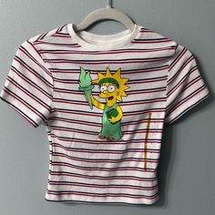 Lisa Simpson Statue Of Liberty Shirt. It Can Make A Simple & Cute Halloween Costume! Carolina Panthers Shirt, Tommy T Shirt, Messi T Shirt, Cute Halloween Costume, Wonder Woman Shirt, Simpsons Shirt, Adidas Retro, White Short Sleeve Shirt, Gamer Shirt