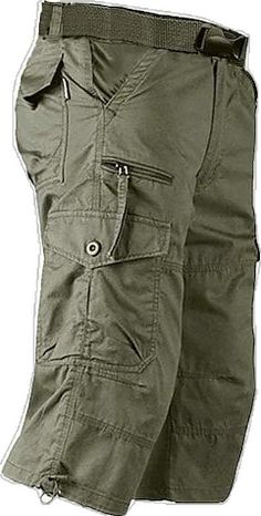 Outdoor Khaki Pants With Built-in Shorts, Military Style Short Khaki Pants, Khaki Military Style Shorts, Military Style Khaki Short Pants, Short Hiking Pants With Side Pockets, Outdoor Knee-length Bottoms With Cargo Pockets, Khaki Short Pants For Outdoor Activities, Knee-length Cargo Pants For Outdoor, Khaki Outdoor Pants With Built-in Shorts