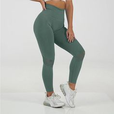 This is a sleek, sporty, and sexy running suit with features like a figure-flattering, athletic cut. This is made from light and breathable fabric that keeps you cool and dry. Do you wanahavit? Sporty Stretch Leggings With Breathable Material, Tight Seamless Sports Pants, Seamless High Stretch Sports Pants, High Stretch Sportswear Tights For Jogging, Green Sportswear Tights For The Gym, Sporty Seamless High Stretch Pants, Sporty High Stretch Seamless Pants, Sporty High-cut Leg Yoga Pants For Sports, Sporty High-cut Leg Yoga Pants