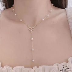 Bjux - Collar mariposa borla perla colgante cierre cadena Elegant White Heart Necklace With Chain, Heart Pendant Pearl Chain Jewelry For Party, Heart Pendant Pearl Chain For Party, Party Pearl Chain Jewelry With Heart Pendant, Pearl Lariat Clavicle Necklace, Pearl Lariat Clavicle Chain Necklace, Pearl Clavicle Chain Lariat Necklace, White Pearl Dangle Necklace With Clavicle Chain, White Pearl Necklace With Clavicle Chain And Dangle