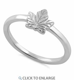 Sterling Silver Maple Leaf Ring Silver Rings For Men, Freeform Ring, Silver Maple Leaf, Leaf Ring, Silver Jewelry Handmade, Sterling Silver Flowers, Sea Glass Jewelry, Open Ring, Sterling Silver Charm