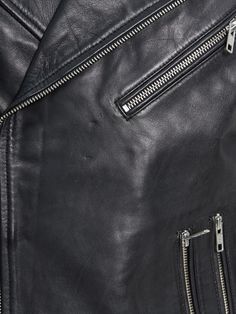 This Luis Lambskin Biker Jacket brings together traditional craftsmanship with a modern look. High-quality leather and four side zip pockets make this jacket perfect for the modern man. The classic look is updated with a zipped sleeve, offering a timeless style crafted with care and attention. Color- Pitch Black Nickel finish YKK hardware Polyester interlining Two Inside Pockets Five front pockets with a zipper Fit: Regular Used Materials Shell: Genuine Lambskin Lining: High-quality polyester Th Asymmetrical Zip Biker Jacket With Pockets, Classic Leather Jacket With Asymmetrical Zip, Biker Leather Jacket With Asymmetrical Zip And Pockets, Leather Jacket With Asymmetrical Zip And Zipper Closure, Classic Leather Outerwear With Asymmetrical Zip, Classic Leather Biker Jacket With Ykk Zipper, Classic Outerwear With Asymmetrical Zip, Classic Asymmetrical Zip Outerwear, Asymmetrical Zip Biker Jacket With Zip Cuffs