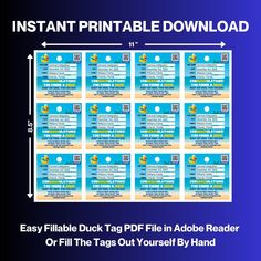 instant printable file for adobe reader with the instructions to use it in this book