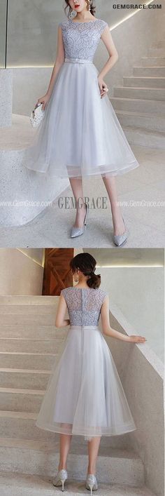 10% off now|Free shipping world-wide. Tulle Tea Length Aline Homecoming Party Dress at GemGrace. Click to learn our pro custom-made service for wedding dress, formal dress. View #WeddingGuestDresses for more ideas. Best Wedding Guest Dresses, Homecoming Party, Cheap Homecoming Dresses, Homecoming Dresses Long, For Wedding Dress, Semi Formal Dresses, Dresses Cheap, Formal Party Dress, Online Wedding Dress