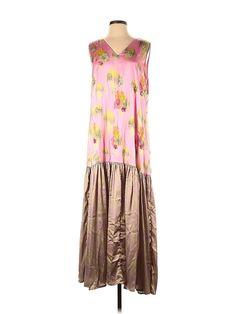 Siddhartha Bansal Casual Dress Size: Small Pink Dresses - used. 100% POLYESTER, DropWaist, V Neck, Midi/Calf Length, Sleeveless | Siddhartha Bansal Casual Dress - DropWaist: Pink Dresses - Used - Size Small Siddhartha Bansal, Pink Casual Dress, Pink Dress Casual, Pink Dresses, Drop Waist, Casual Dresses For Women, Pink Dress, Casual Dress, Casual Dresses