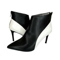 Castamere Women Stiletto High Heel Pointed Toe Ankle Boots Short Bootie Zipper Slip-On Party Office Dress Boots Black Multicolor 7.5 M Us Classic Sexy Clear Shoes, Heel Height 8.5cm / 3.3 Inches Item Overview & Features: Condition: New Style: Dressy, Pointed Toe, Flaws: No Rips, Stains, Or Tears. Size: Women's 7.5 - Runs True To Size, Standard Us Size, Medium Width Fabric Type: Microfiber Sole Material: Rubber Outer Material: Synthetic Color: Black And White Features: Comfortable And Sexy To Wea Chic Synthetic Boots With Ankle Strap, Chic White Boots For Night Out, Chic Ankle-high Heels With Contrasting Heel Counter, White Pointed Toe Heeled Boots For Evening, Chic Heels With Contrasting Heel Counter And High Ankle, Chic Heels With Contrasting Heel Counter, Chic High Ankle Heels With Contrasting Heel Counter, Elegant Synthetic Ankle Boot Heels, White Pointed Toe Heels With Padded Ankle