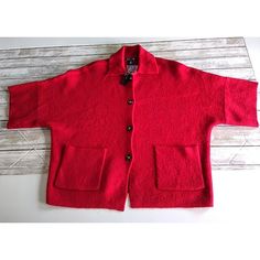 Tahari Red Wool Blend Oversized Cardigan Sweater 3/4 Sleeves Cheetah Buttons Med. Condition Is New With Tags. Shipped With Usps Priority Mail. Oversized Cardigan Sweater, Hooded Cardigan Sweater, Oversized Sweater Cardigan, Pocket Cardigan, Open Cardigan Sweater, Hooded Cardigan, Wrap Cardigan, Oversized Cardigan, Lightweight Cardigan