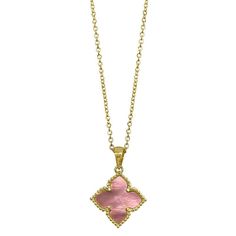 Elegant Pink Gold Flower Jewelry, Pink Flower-shaped Necklaces For Mother's Day, Pink Flower Pendant Necklace For Valentine's Day, Elegant Pink Gold Necklace With Flower Pendant, Elegant Pink Gold Flower Pendant Necklace, Luxury Pink Necklace For Gift, Elegant Pink Flower-shaped Jewelry, Valentine's Day Pink Flower Pendant Necklace, Pink Flower Pendant Necklace For Mother's Day