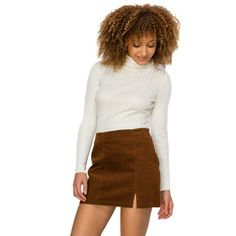 Stay comfortable with style all day long in these casual mini skirts. This comes in a lightweight, breathable material that keeps you fresh and sweat-free in hot weather. High quality linen blend fabric feels soft, cool, refreshing, and smooth on the skin. Made to let you move freely and comfortably, these durable stretch bottoms will last through multiple washes and wears for many years down the line. Its the perfect casual skirts to wear in the warm summertime season. Size: M.  Color: Brown. Affordable Clothing Sites, Casual Mini Skirt, Short Pencil Skirt, Turtleneck Jumper, Bodycon Midi Skirt, High Waisted Pleated Skirt, Clothing Sites, White Turtleneck, Womens Pencil Skirts