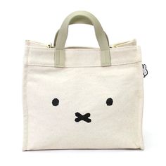 Cute Beige Bag With Zipper Closure, Cute Beige Bags With Zipper Closure, Cute Large Capacity Satchel For Everyday Use, Cute On-the-go Satchel Bag, Cute Rectangular Travel Satchel, Cute Rectangular Satchel For Daily Use, Cute Travel Rectangular Satchel, Cute White Top Handle Bag, Cute Everyday Shoulder Bag With Removable Pouch