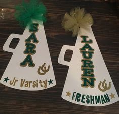 Cheer Competition Spirit Signs, Cheer Decorations For Lockers, Diy Cheer Posters Signs, Homecoming Cheer Float Ideas, Homecoming Float Ideas Cheerleaders, Cheer Homecoming Float Ideas, Cheer Competition Posters Ideas Signs, Cheer Board Ideas, Cheerleader Senior Night Ideas