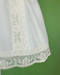 Made in Spain Inside: 65% polyester 35% cotton Dry Clean Final sale, no exchanges nor returns are accepted Carolina Dress, Spanish Fashion, First Communion Dresses, Baptism Dress, Communion Dresses, Christening Gowns, Newborn Outfits, First Communion, White Linen