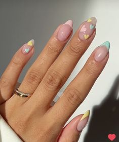 Cute Short Almond Acrylic Nails, Uñas Aesthetic, Summery Nails, Casual Nails, Classy Acrylic Nails, Cute Gel Nails, Soft Nails, Easter Nails, Short Acrylic Nails Designs