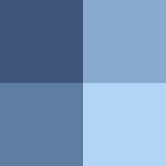 a blue and white color scheme with different shades