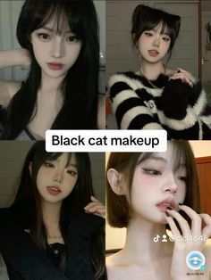 Makeup For Cat Eyes, Dog Pretty Face Type, Grunge Korean Makeup, Hamster Makeup, Cat Face Type Makeup, Cat Beauty Face Type, Cat Pretty Makeup, Kitten Makeup, Puppy Makeup