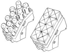 the engine block and cylinder cover are shown in this drawing