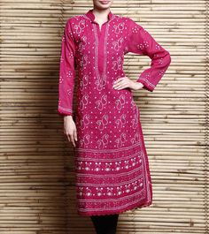 Pink Cotton Noorie Kurta With Chikankari | Indian Artizans  #ShopNow #InstaFashion #InstaShop #InstaIndian #IndianArtizans #InstaEthnic #Ethnic #InstaStyle #Fashion #Collection #BuyNow #Garments #EthnicFiesta #OnlineShopping Pink Cotton, Pink