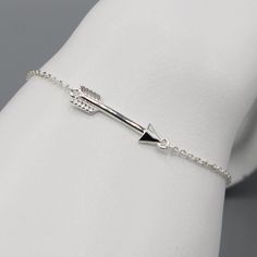 This Is A Brand New Tennis Style Bracelet With An Arrow Design Which Is Approximately 11/4" 1" Large. The Bracelet Is 6.5" Long (Including The Design) Plus It Has An Extra 3" Long Extension. The Chain Is Cable Style And It Has A Lobster Clasp. The Finished Weight Of The Bracelet Is 2 Grams. B0351 Long Extensions, Arrow Bracelet, Tennis Style, An Arrow, Arrow Design, Love Travel, Jewelry Bracelet, Womens Jewelry Bracelets, Fashion Bracelets