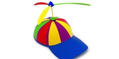 an image of a colorful hat flying in the air with words above it that say, i love you