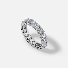 This Cushion Cut Eternity Band is sure to add sparkle to your look. Pair with your engagement ring or stack with your favorite jewels. Available in Platinum Diamond weight = 5.24 carats Diamond quality = F color, VS1 clarity Available in a size 6 This item is in stock and ready to ship This item is FINAL SALE Soft Toothbrush, Bridal Designs, Eternity Band, Eternity Bands, Cushion Cut, Semi Precious Gemstones, Final Sale, Semi Precious, Engagement Ring