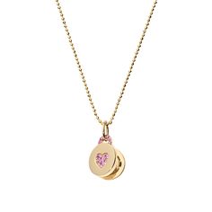 Embellished with a sparkling pink sapphire pavé heart in 18k gold, Mini 'Sweetheart' Locket Necklace will add a sophisticated dash of sweetness to your collection. The locket opens to reveal a small compartment, providing a safe and secure place to hold a cherished photo or a tiny memento. Its compact size and delicate chain make it a versatile accessory, perfect for everyday wear or to be layered with other necklaces for a personalized look. Pink Gem, Gold Locket, Pretty Jewelry, Birthday Wishlist, Delicate Chain, Pink Mini, Locket Necklace, Pretty Jewellery, Ball Chain