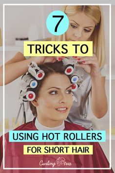 Hot Rollers For Short Hair, Rollers For Short Hair, Concave Hairstyle, Curls For Medium Length Hair