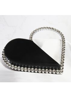 Introducing our enchanting Heart Shaped Rhinestone Encrusted Handle Evening Handbag, a true symbol of love and glamour that will capture hearts wherever you go. This exquisite accessory is designed to add a touch of romance and sophistication to your evening ensemble. The handbag's heart-shaped silhouette is a testament to its charm and allure. Crafted with meticulous attention to detail, the exterior is adorned with a mesmerizing display of rhinestones that completely encrust the handle. Each r Symbol Of Love, Key To My Heart, Evening Handbag, Love Symbols, Evening Bags, My Heart, Of Love, Bags Handbags, Heart Shapes