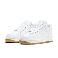 Nike Air Force 1 '07 'White Gum Light Brown' DJ2739-100 Classic White Low-top Nike Air Force 1, Classic White High-top Nike Air Force 1, White Nike Air Force 1 Casual Streetwear, Casual White Nike Air Force 1 For Streetwear, Classic Nike Air Force 1 With Gum Sole, Classic White Custom Sneakers For Light Sports, Classic White Custom Nike Sneakers, White Nike Air Force 1 For Streetwear, Classic White Nike Air Force 1 For Streetwear