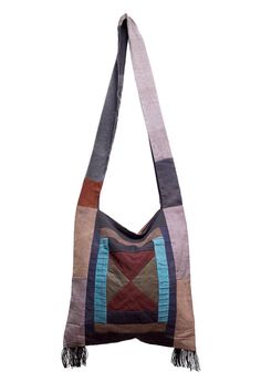 Thai Cotton Sling Bag Purse Hobo Hippie Sling by BenThaiProducts Hobo Bags, Crossbody Messenger Bag, Women Accessories Jewelry, Sling Bag, Hobo Bag, Sling Backpack, Purses Crossbody, Inside Pocket, Gym Bag