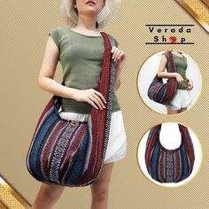 This shoulder bag made from beautiful woven cotton. This sturdy and durable bag is useful and big enough for all your daily essentials. Material: Woven Cotton Color: Multi-Color 🎯Feature : 1 interior zipper pocket 1 top zipper closure Full inner lining in black fabric 📐Measurements: Width:  21" Height:  12"  Depth:  6" Variations Strap Short Strap:  Strap Drop 16" (32" from one side to the other side) Long Strap:  Strap Drop 23" (46" from one side to the other side) (This is handmade bag, the Bohemian Canvas Bag With Adjustable Strap For Travel, Bohemian Satchel Beach Bag, Bohemian Canvas Travel Bag With Adjustable Strap, Bohemian Shoulder Bag With Removable Pouch For Vacation, Bohemian Crossbody Canvas Bag For Travel, Bohemian Style Everyday Beach Bag Pouch, Bohemian Pouch Bag With Large Capacity, Bohemian Bags With Large Capacity For Daily Use, Bohemian Large Capacity Pouch Bucket Bag