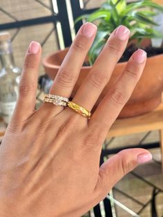 Gold tone dome ring with stones. Pictures just don't do her justice this ring is gorgeous and has become apart of my daily wear jewelry. Stones Pictures, Daily Wear Jewellery, Ring Elegant, Layered Rings, Dome Ring, Celestial Jewelry, Star Ring, Domed Ring, Shipping Orders