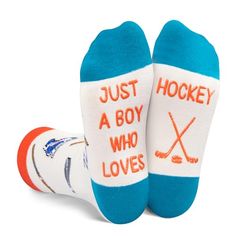 Size & PackingFits for 7-10 years old big kids. Each exclusive gift box contains one pair of funny socks.Crazy Socks For Boys/GirlsThese youth hockey socks feature vibrant hockey patterns. A secret message, "JUST A BOY WHO LOVES HOCKEY", is playfully concealed at the bottom, adding a unique touch to these kids hockey socks.Field Hockey Gifts For Girls/BoysOur blue hockey socks are the perfect hockey gifts for girls/boys. These big boys/girls socks are also a great gift choice for Crazy Socks Day Comfortable Sports Socks With Letter Print, Non-slip Casual Sports Socks, Casual Non-slip Socks For Sports Events, White Sports Socks With Letter Print, Sports Cotton Socks With Letter Print, Gifts For Sports Lovers, Field Hockey Gifts, Free Mail, Best Gifts For Boys