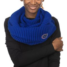 When colder weather hits, this Cowl Infinity scarf by ZooZatz keeps you warm and comfortable during game time. The embroidered Florida Gators graphics and knit design make this scarf a spirited way to stay cozy. The full coverage protects you from the elements as you cheer your team to victory.When colder weather hits, this Cowl Infinity scarf by ZooZatz keeps you warm and comfortable during game time. The embroidered Florida Gators graphics and knit design make this scarf a spirited way to stay Knit Cowl, Florida Gators, Game Time, Stay Cozy, Knitting Designs, Infinity Scarf, Winter Scarf, Crochet Scarf, Cold Weather