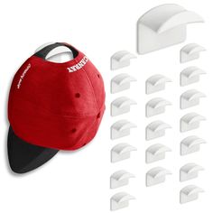 PRICES MAY VARY. ✔️ 【MINIMALIST, LOW PROFILE DESIGN】 - Our hat hooks for wall is designed to showcase your hats. When your hats are hanging, hat hooks are mostly hidden from view and support area is curved surface design which can increase bearing area for hats, prevent your hats from deforming due to hanging. Others hooks use single point area designed to hold your hats, put too much weight on a the support point, warping hats. ✔️ 【MULTI-FUNCTIONAL】 - Used our cap hooks can showcase your hats w Headphone Hanger, Cap Organizer, Wall Hats, Kinds Of Hats, Sun Glass, Hat Holder, Hat Organization, Hat Hanger, Hat Display