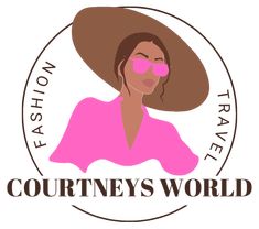 a woman wearing a hat and sunglasses with the words courvens world on it