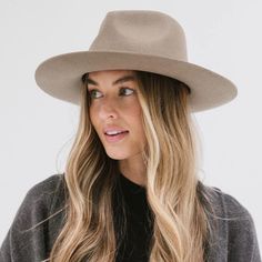 This Hat With A Teardrop Shaped Crown Is Paired With A Stiff, Medium Upturned Brim That Makes This Felt Rancher Hat Universally Flattering. The Approachability + Versatility Of The Zephyr Hat Is A Must-Have Staple For Any Wardrobe + Can Be Styled Up Or Down For Every Occasion. 100% Soft Australian Wool. Teardrop Rancher Crown. Classic Crown Height. Stiff Medium Upturned Brim. Great Sun Protection. Dimensions: Crown: 10.25 Cm | Brim: 8 Cm. Adjustable Inner Sweat Band For Added Custom Fit. Gigi Pip Monroe Rancher Hat, Wide Brim Felt Hat For Everyday, Adjustable Panama Hat For Fall, Gigipip Hats, Gigi Pip, Rancher Hat, Sweat Band, Crown Heights, Custom Fit