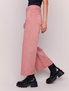 Indulge in timeless elegance with our Patch Pocket Twill Pants, made from a soft cotton blend. With front patch pockets and a chic flare leg in a stunning woodrose pink shade, these pants are ideal for any occasion. Effortlessly elevate your style with a polished yet relaxed feel. Refresh your fall wardrobe with these must-have pants today. Flare leg Cropped length Front patch pockets Stretch twill fabric Mid-rise waist Denim Editorial, Plaid Crochet, Pink Shade, Linen Jackets, Short Denim, Vest Blazer, Maxi Robes, Twill Pants, Pink Pants