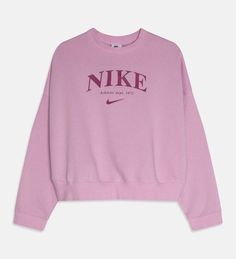 nike pink sweatshirt Easy 30 day return policy Preppy Clothes With White Background, Cute Pink Sweatshirts, Pink Preppy Sweater, Clothing On White Background, Cute Clothes White Background, Pink Nike Clothes, Clothing With White Background, Pink Preppy Clothes, Pink Graphic Print Activewear With Crew Neck