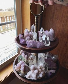 Crystal Terrarium, Crystal Room Decor, Spiritual Shop, Crystal Room, Crystal Altar, Crystal Vibes, Displaying Crystals, Deco Nature, Crystal Aesthetic